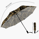 Golden Clocks Steampunk Automatic Umbrella (UMCLOCKS)